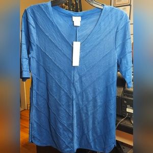 Chico's Mitered Top Size 0